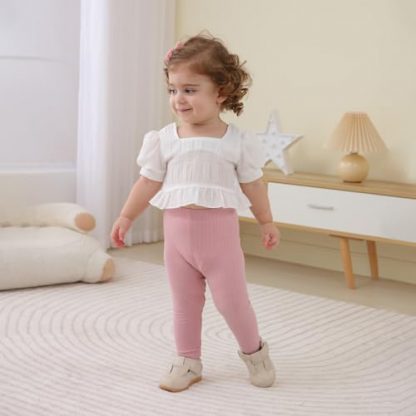 Cozy Cotton Blend Toddler Pants - Pack of 5 - Image 3