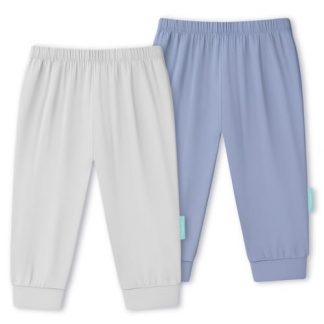 Plush Baby Jogger Pants Duo - Premium Bamboo Blend, 0-24 Months Unisex