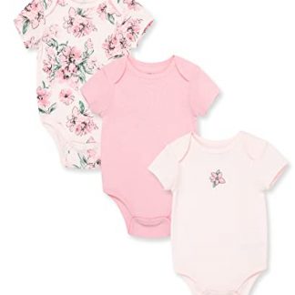 Adorable 3-Pack Cotton Bodysuits for Baby Girls