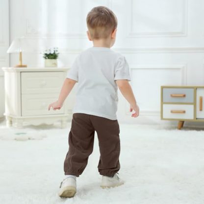 Soft Cotton Harem Pants for Baby Boys, 3-Pack - Image 4
