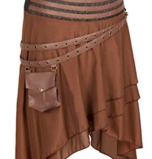 Victorian-Inspired Steampunk Pirate Skirt for Women