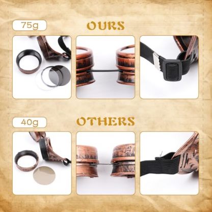 Antique-Style Steampunk Cosplay Goggles - Image 4