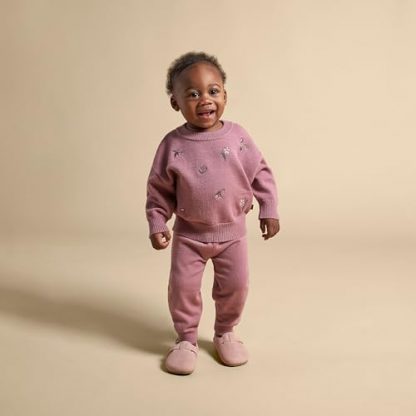 Cozy Baby Embroidered Sweater Knit Top - Image 5