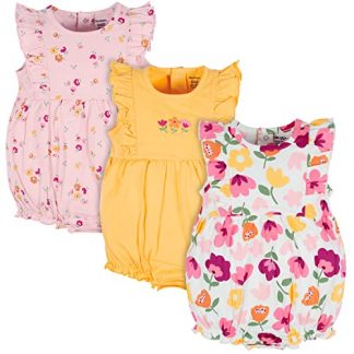 3-Pack Adorable Baby Girl Rompers