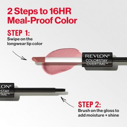Dual-Ended Longwear Lipcolor with Vitamin E and Clear Lip Gloss - Image 5