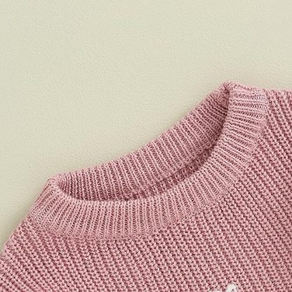 "Adorable Infant's Cozy Crewneck Pullover Sweater" - Image 4