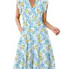 Blue Yellow Floral