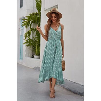 Women's Bohemian Inspired Polka Dot Summer Sundress - Image 5