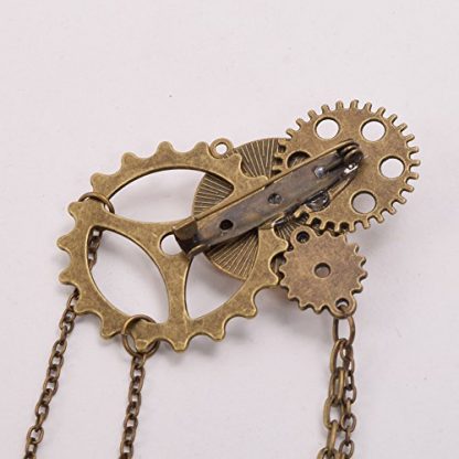 Unisex Steampunk-Inspired Brooch Lapel Pin - Image 7