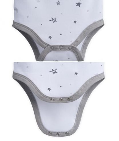 Unisex 3-Pack Cotton Short Sleeve Baby Bodysuits - Image 6