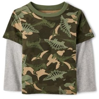Adorable Long-Sleeved Layered T-Shirt for Baby Boys and Toddlers