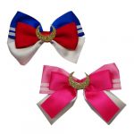 Crescent Moon Enchanted Hair Bow Clips