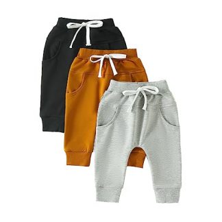 Toddler's Trio of Stylish Jogger Pants