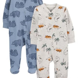 Cozy Baby Thermal Footed Sleepwear - 2 Pack