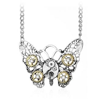 Vintage Steampunk Honey Bee Pendant Necklace