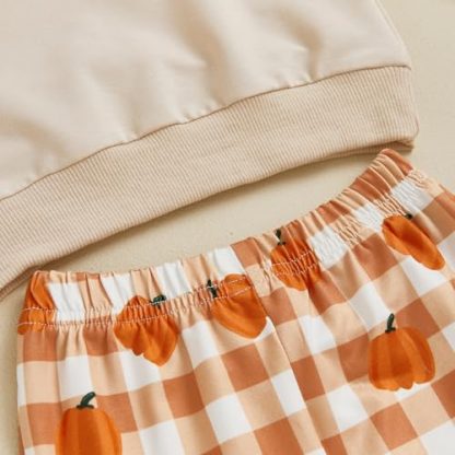 Toddler Girl's Autumnal Halloween-Themed Outfit Set - Image 5