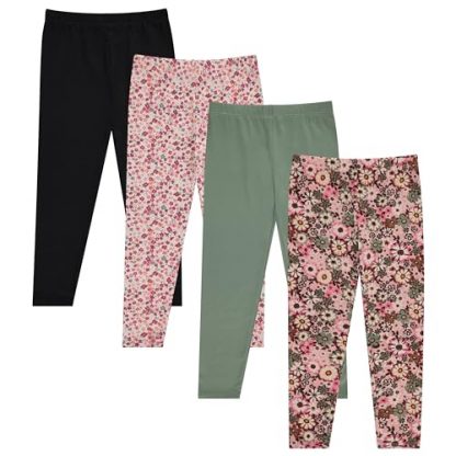 Girl's Fun & Vibrant 4-Pack Leggings Bundle