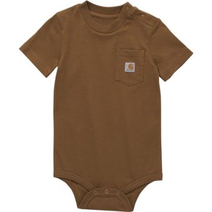 Kid's Comfortable Short-Sleeve Pocket Bodysuit