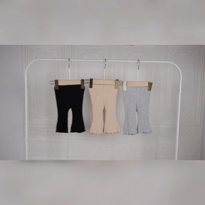 Chic Baby Girl Ribbed Flare Pants - 3 Pack - Image 6