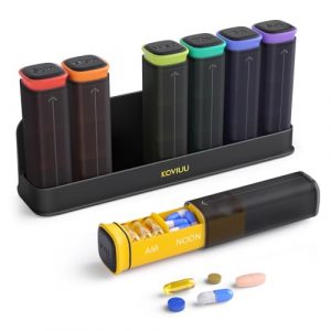 7-Day Compact Pill Organizer with Drawer Design