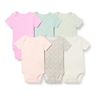 Unisex Short-Sleeve Bodysuits for Toddlers and Babies, Multipacks