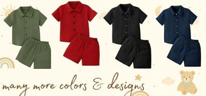 Color-Block Summer Outfit Set for Toddlers - Image 5