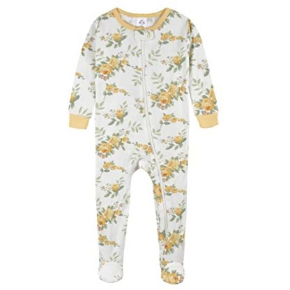Baby Girls' 2-Pack Floral Footed Pajamas - Image 2