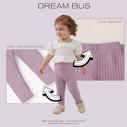 Cozy Cotton Blend Toddler Pants - Pack of 5 - Image 5