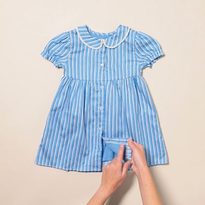 Charming Collared Dress with Ruffle Trim - Image 7