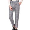 Grey+ Blue Check (100% Cotton Fabric)