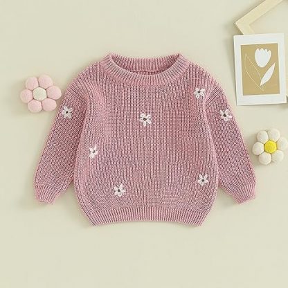 "Adorable Infant's Cozy Crewneck Pullover Sweater" - Image 2