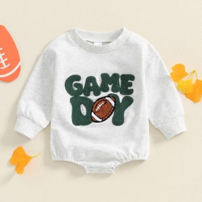 Comfy Infant Fall-Winter Oversized Sweatshirt Romper - Image 3
