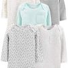 Aqua Blue Stripe/Grey Heather/White Heather/Bear/Elephants