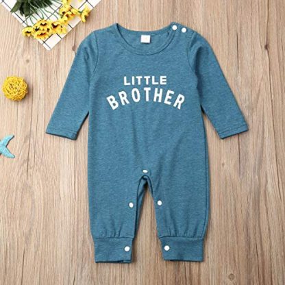 "Little Brother" Comfy Cotton Newborn Outfit - Image 7