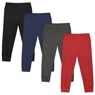 "Quartet of Comfy Cotton Pants for Toddlers & Boys"