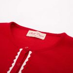 Chic Color Block Women's Cardigan Sweater - Image 5