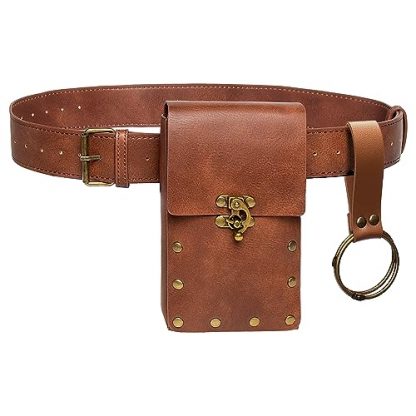 Vintage-Style Multi-Use Steampunk Belt Pouch and Accessory Kit - Image 7
