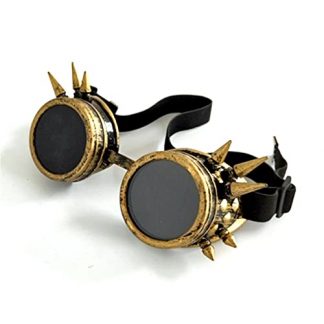 Vintage Steampunk Goggles with Silver Studs