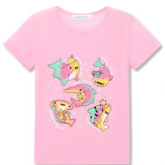 "Splashing Fun" Toddler Girls' Short-Sleeve Graphic T-Shirt - Ice Cream Print, Green Blouse