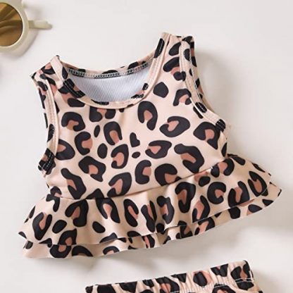 Adorable Toddler Girl Two-Piece Bathing Suit for Beach Fun - Image 2