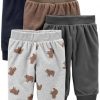 Brown/Dark Grey/Light Grey Bear Print/Navy