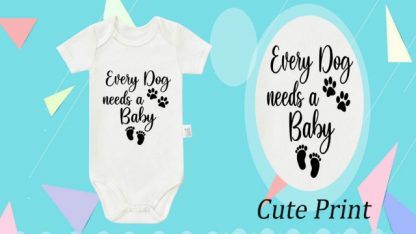 "Every Pup's Companion" Baby Bodysuits - Funny Cotton Rompers for Newborns & Toddlers - Image 6
