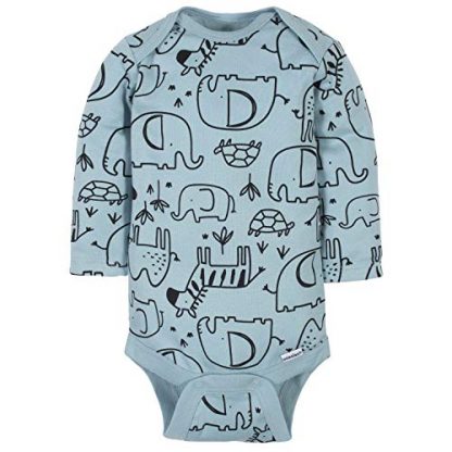 Adorable 6-Pack Baby Boy Long-Sleeve Bodysuits - Image 4