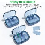 Compact 3-Compartment Pill Box Duo Pack: Travel-Ready and Moisture Proof - Image 3
