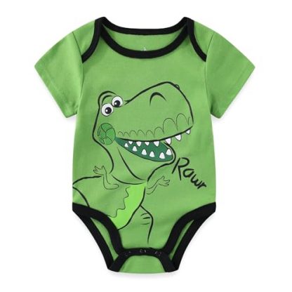 Animated Adventure Themed 3-Pack Bodysuits for Baby Boys - Image 4