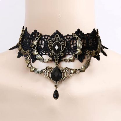 Victorian Gothic 5-Piece Lace Choker Set for Elegant Women - Image 5