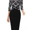 Black and White Check+black
