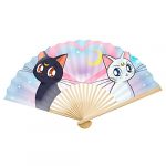 Enchanted Moonlight & Cats Folding Handheld Fan - Image 5
