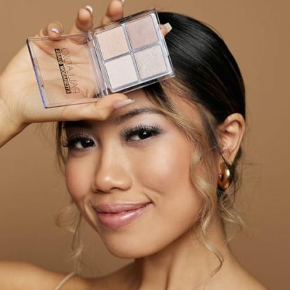Velvety Quad Eyeshadow Palette - Matte, Metallic, and Shimmer Finishes (Ballerina) - Image 5