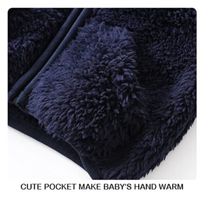 Adorable Fleece Jacket for Toddlers with Bear Accents - Image 5